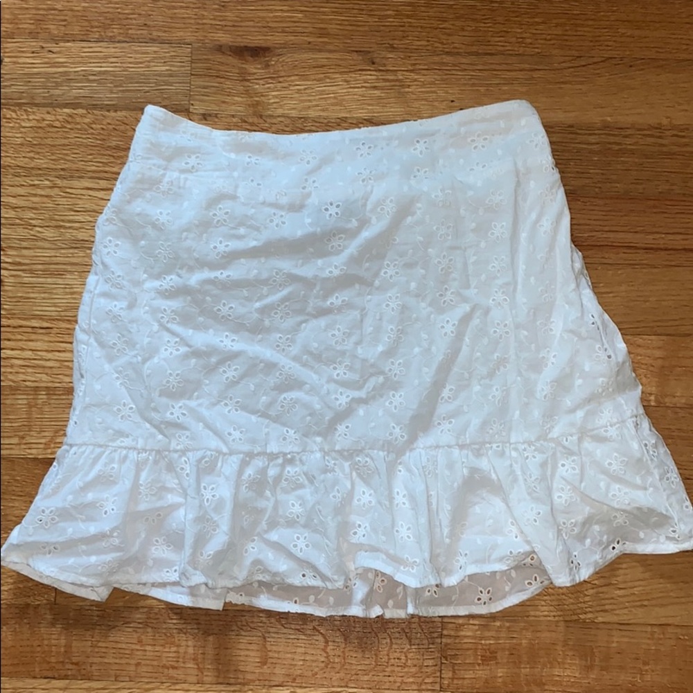 White crochet skirt